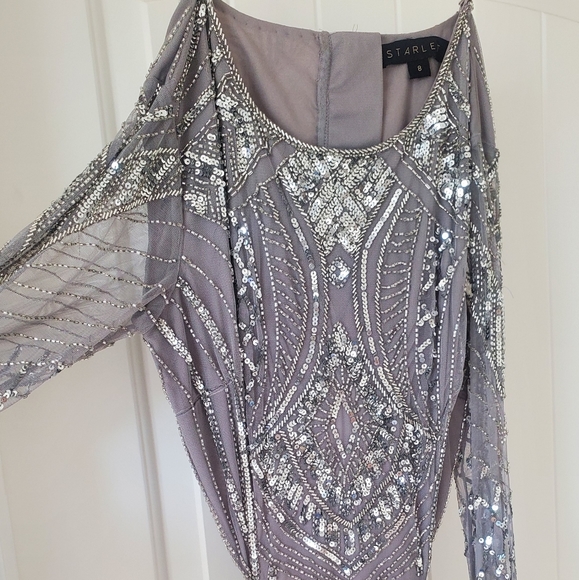 Asos Design Starlet beaded/fringe dress- US 4/AU 8 - Picture 10 of 12